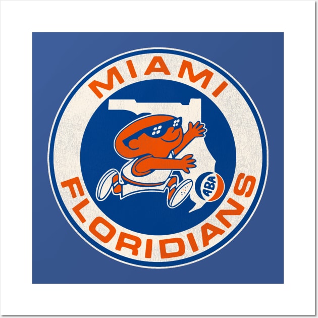 Defunct Miami Floridians Basketball Team Wall Art by Defunctland